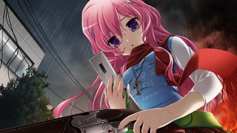 这套动漫风壁纸合集太绝了！雨天暗黑少女感拉满