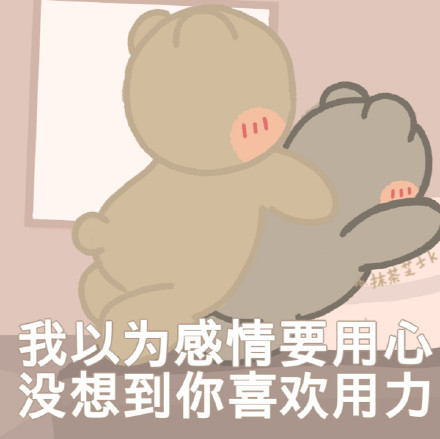 超萌小熊表情包！作者@抹茶芝士可