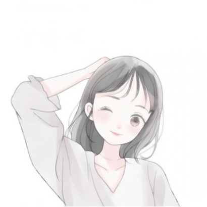 12张高清可爱的简约风女生动漫QQ头像