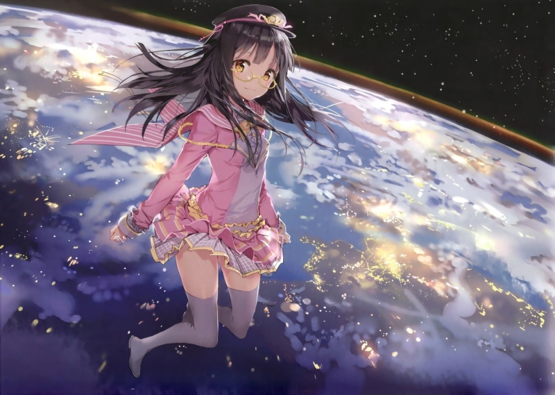多款养眼二次元美少女与太空风景壁纸分享