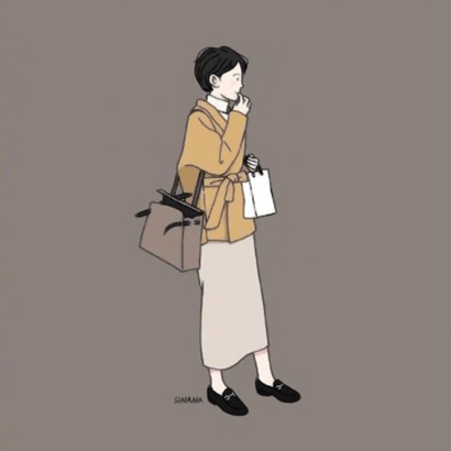 9张高清个性手绘女生卡通头像合集
