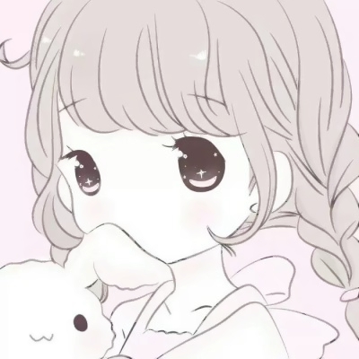 26组粉色系卡通闺蜜头像 一对两张高清图合集