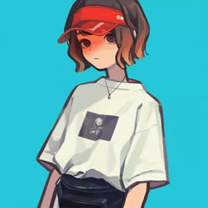 18张霸气高冷风格动漫女生QQ头像