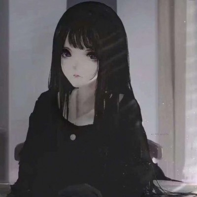 11张高清黑暗系二次元女生头像 氛围感拉满
