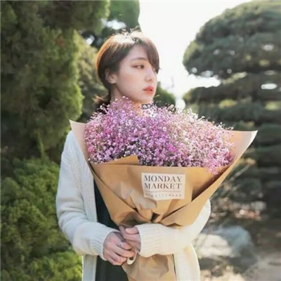 女生手捧满天星的高清唯美头像合集 12张氛围感拉满