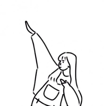 15张高清黑白简笔女生头像 适合当微信头像的手绘简画合集