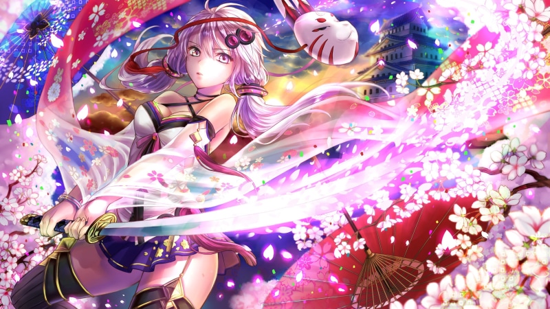 樱花树下的Vocaloid少女壁纸合集