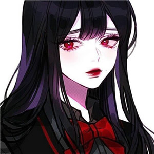 冷酷感拉满！12张高清黑化动漫少女头像合集