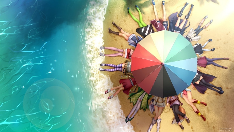 多款夏日海滩动漫壁纸合集