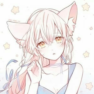 14张高清简约款 长发女生二次元动漫头像合集