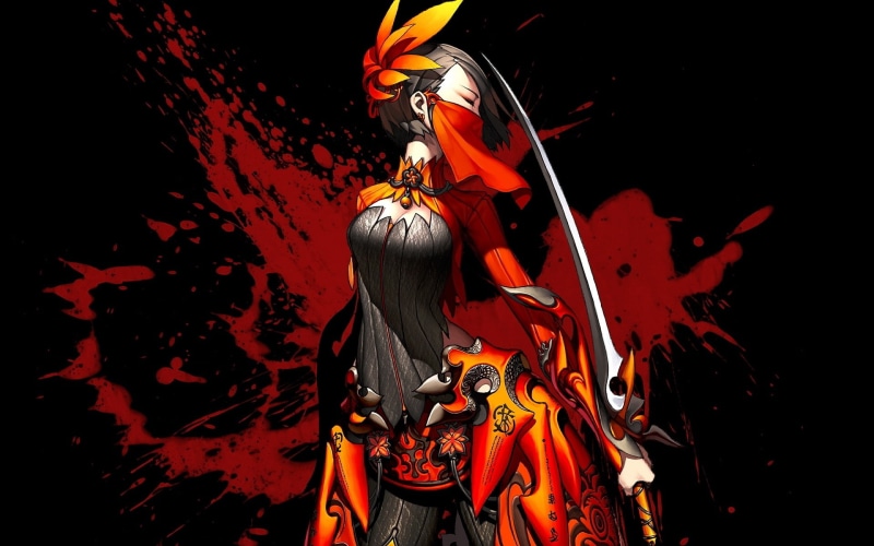 绝美东方少女武士壁纸合集