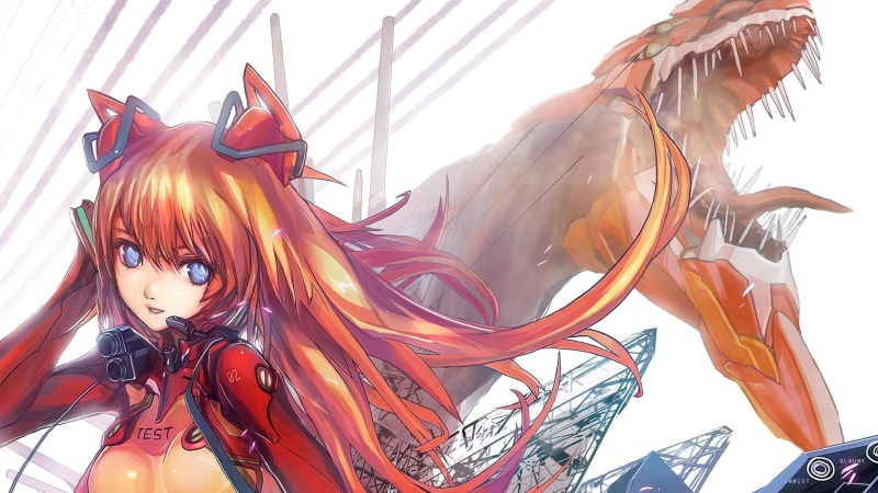 《EVA主题壁纸合集：明日香与绫波丽的光影瞬间》