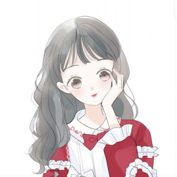 14张简约手绘卡通女生微信头像 高清好看直接用