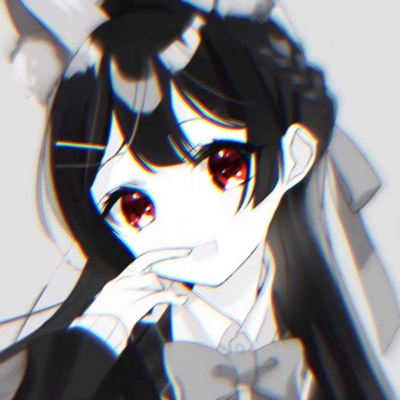 女生丧系黑白动漫头像合集，16张高清酷感头像直接抱走