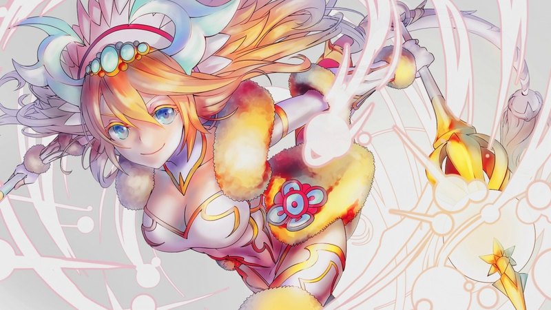 动漫金发甜酷少女壁纸合集