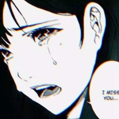 黑白动漫女生丧系头像合集 22张高清emo风格黑白动漫女头