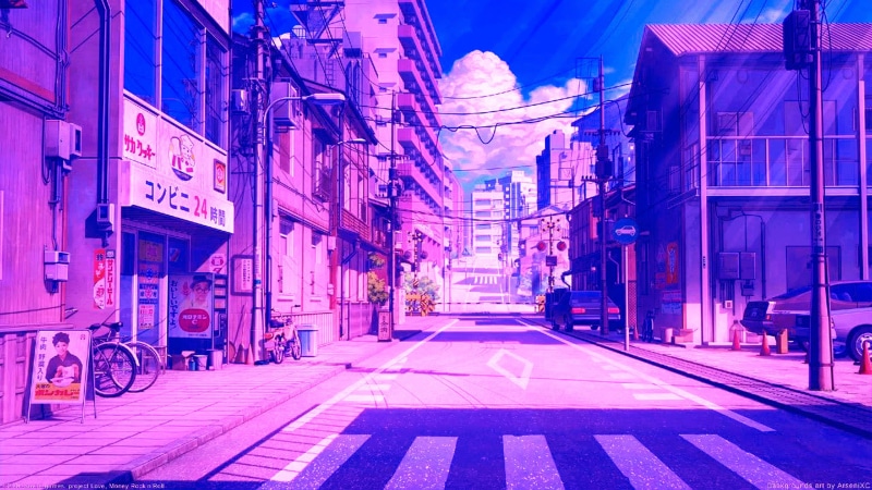 日式都市风蒸汽波动漫壁纸合集