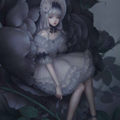 暗黑哥特风动漫女生头像来啦！24张高清唯美暗黑系图包