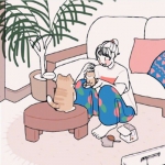 9张软萌女生日常动漫头像，治愈感拉满的插画头像合集