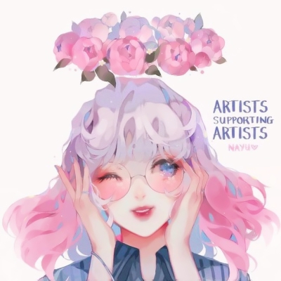 7张超好看的女生彩色手绘头像 高清无水印直接存