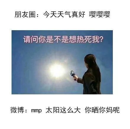 朋友圈 vs 微博：你的双面人设表情包