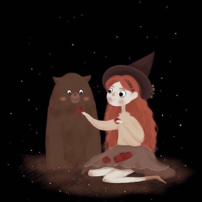 8张高清手绘小巫女头像 动漫风唯美女生头像