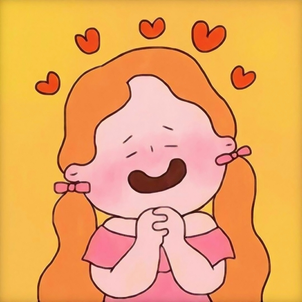 超合适当抖音头像！9张表情灵动的可爱卡通小女生头像