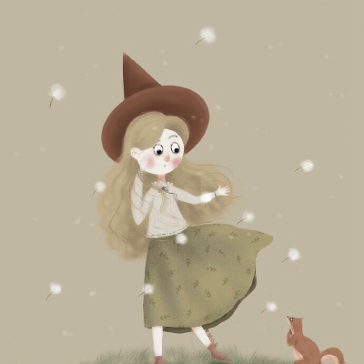 8张高清手绘小巫女头像 动漫风唯美女生头像