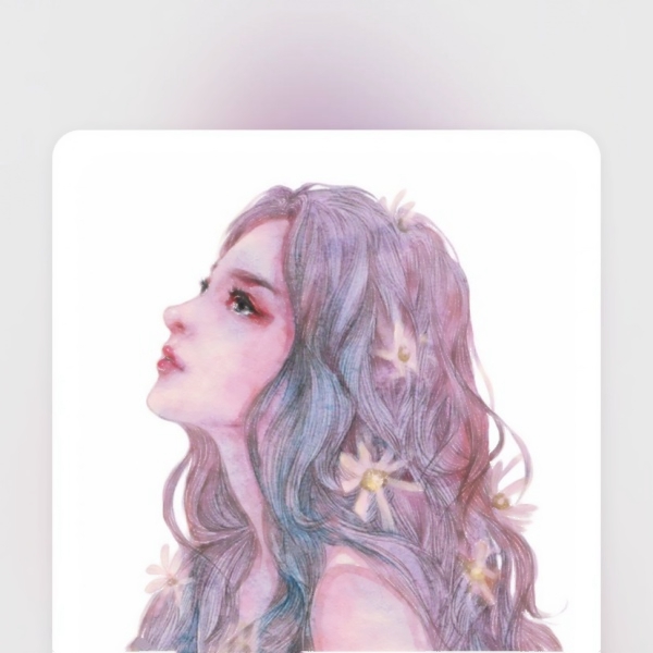 7张超清手绘彩绘女生头像 收藏级头像大图合集