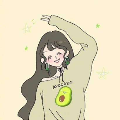 8张清新绿色系二次元少女头像 适合女生用的高清头像图