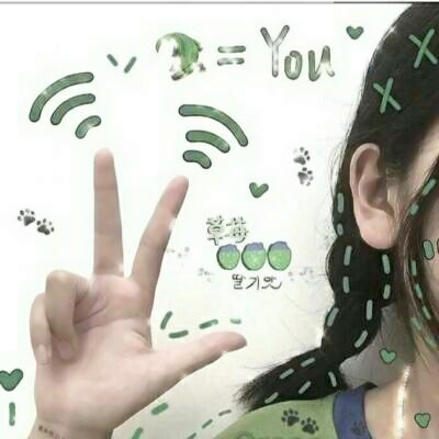 超火的带贴纸可爱女生头像合集 17张高清无水印