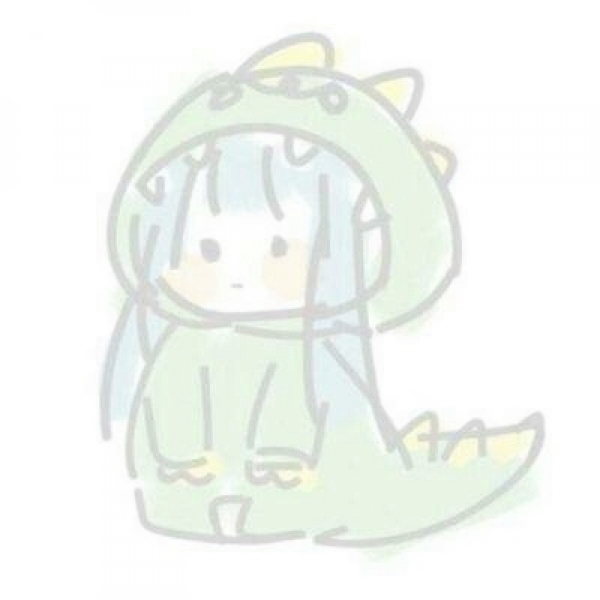 14张超萌漫画女生简笔画头像，适合当微信QQ头像