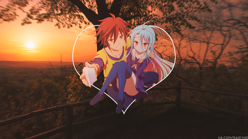 《游戏人生》空与白 画中画风格动漫壁纸合集