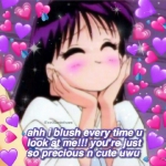 8张带爱心的超清卡通动漫女生头像来啦