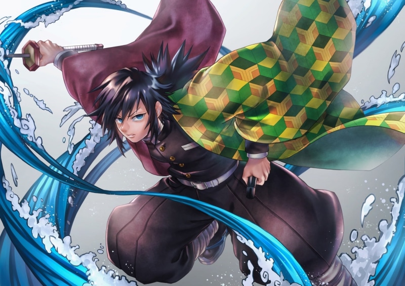 鬼灭之刃水柱富冈义勇高清壁纸合集