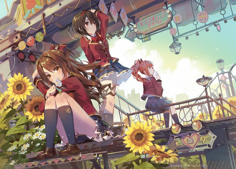 动漫少女美腿高清壁纸