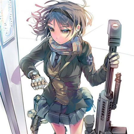 帅气好看的军武娘漫画头像合集 9张精选头像大全