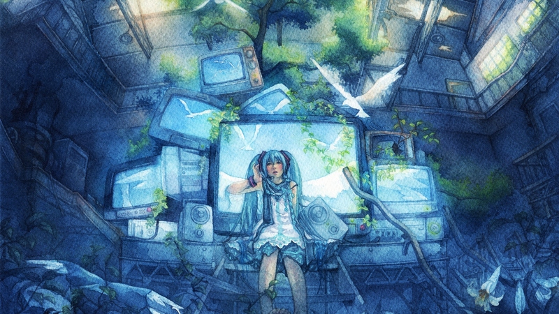 这是一组超绝的初音未来高清壁纸合集