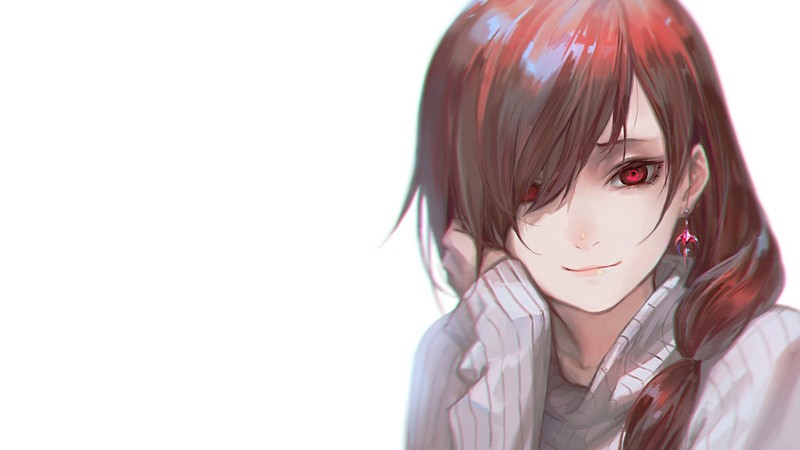 红眼睛动漫少女壁纸合集