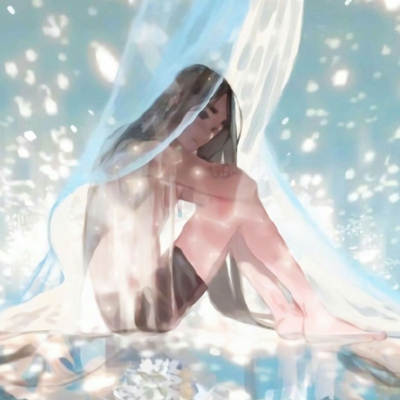 9张氛围感拉满的彩绘女生头像，仿佛置身梦境里