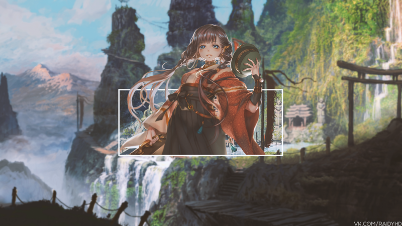 二次元少女 二次元 画中画高清壁纸