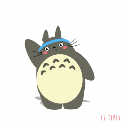 健身龙猫来打卡！这套动图表情包喊你一起变瘦啦