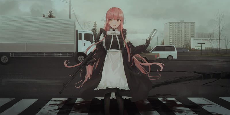 银发女仆少女绝美壁纸合集