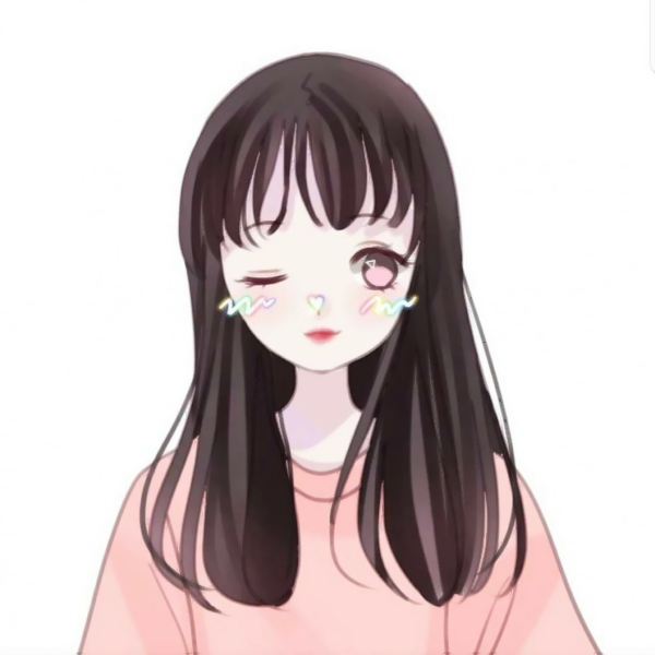 14张简约手绘卡通女生微信头像 高清好看直接用