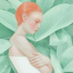 一张清新文艺风漫画女生头像分享