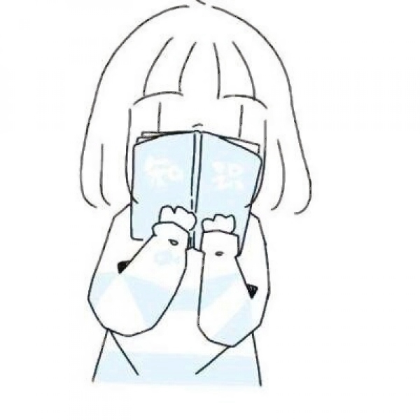 14张超萌漫画女生简笔画头像，适合当微信QQ头像