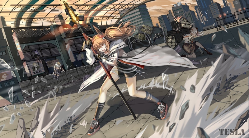 明日方舟同人插画壁纸合集 720P高清动漫少女数字艺术肖像