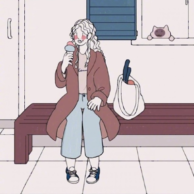 9张软萌女生日常动漫头像，治愈感拉满的插画头像合集