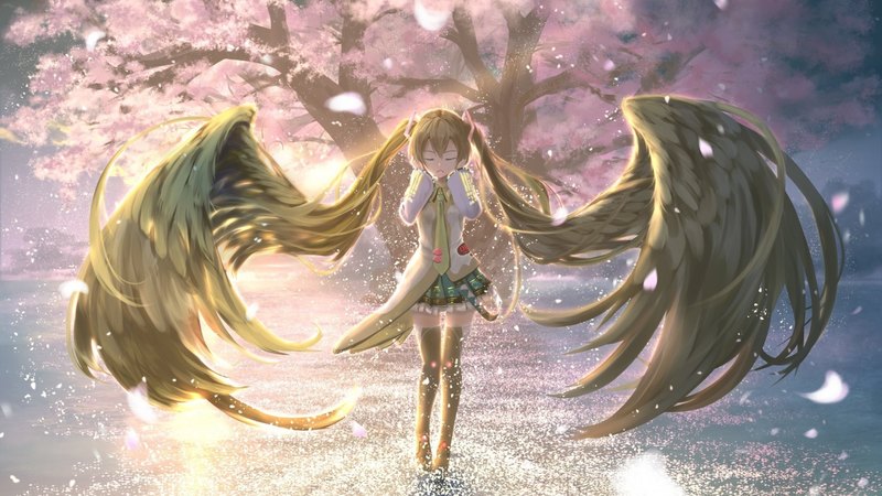 这组壁纸的主角是初音未来 还有多款Vocaloid人气角色