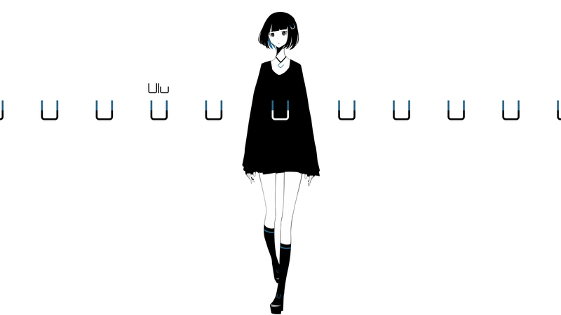多款短发少女壁纸！纯白背景原创动漫角色穿搭合集